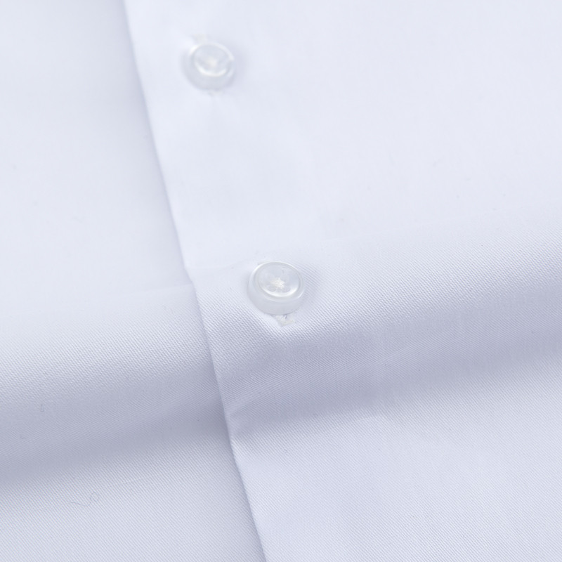 Meeste pikkade varrukatega standardse istmega Solid Basic kleit-särk, ühe plaastri taskuga ametlik äritöö Klassikalised kontoritriibulised särgid