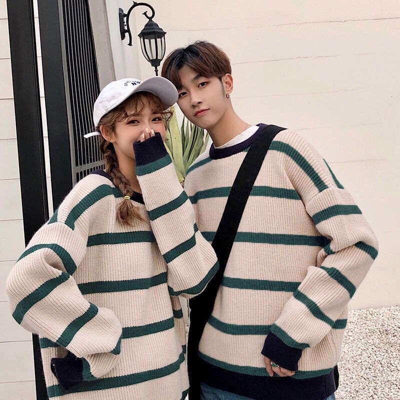 Jesen Zima Vrhunski klasični prugasti jacquard muški pulover okruglog izreza Luksuzni puloveri Topla pletena odjeća Homme Muški D157