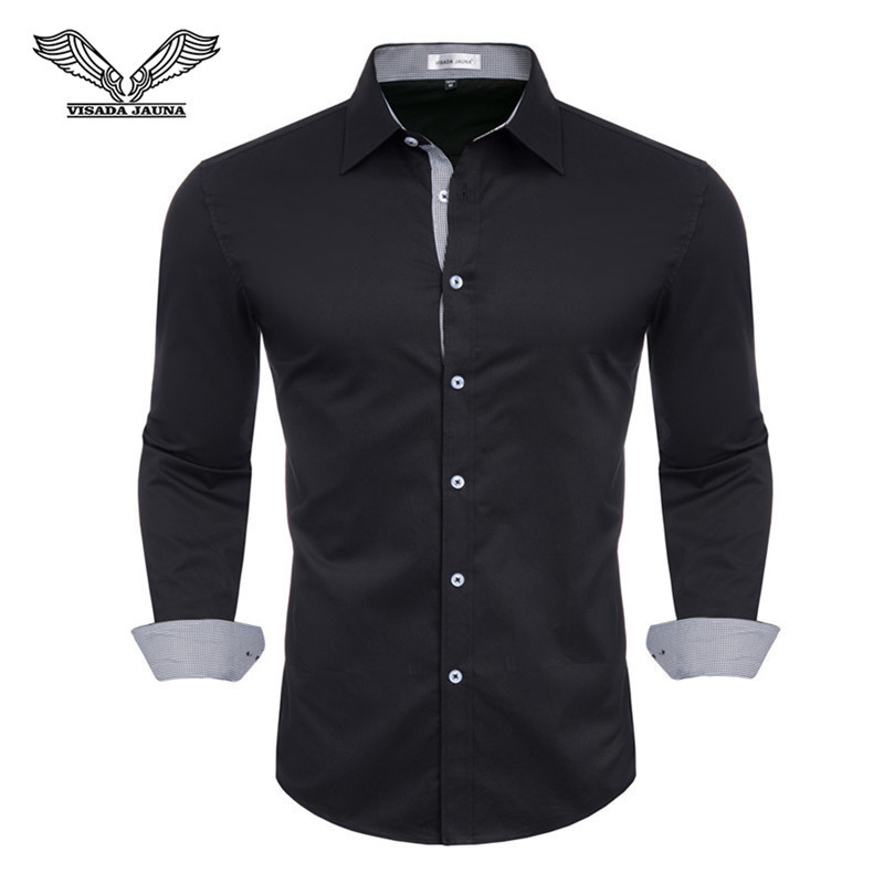 Ανδρικό πουκάμισο από 100% βαμβάκι Camisa Masculina μακρυμάνικο πουκάμισο ανδρικό κορεάτικο λεπτό επίσημο, casual ανδρικό πουκάμισο φόρεμα, φόρεμα, μπλουζάκι