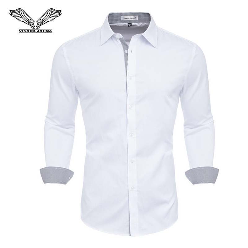 Ανδρικό πουκάμισο από 100% βαμβάκι Camisa Masculina μακρυμάνικο πουκάμισο ανδρικό κορεάτικο λεπτό επίσημο, casual ανδρικό πουκάμισο φόρεμα, φόρεμα, μπλουζάκι