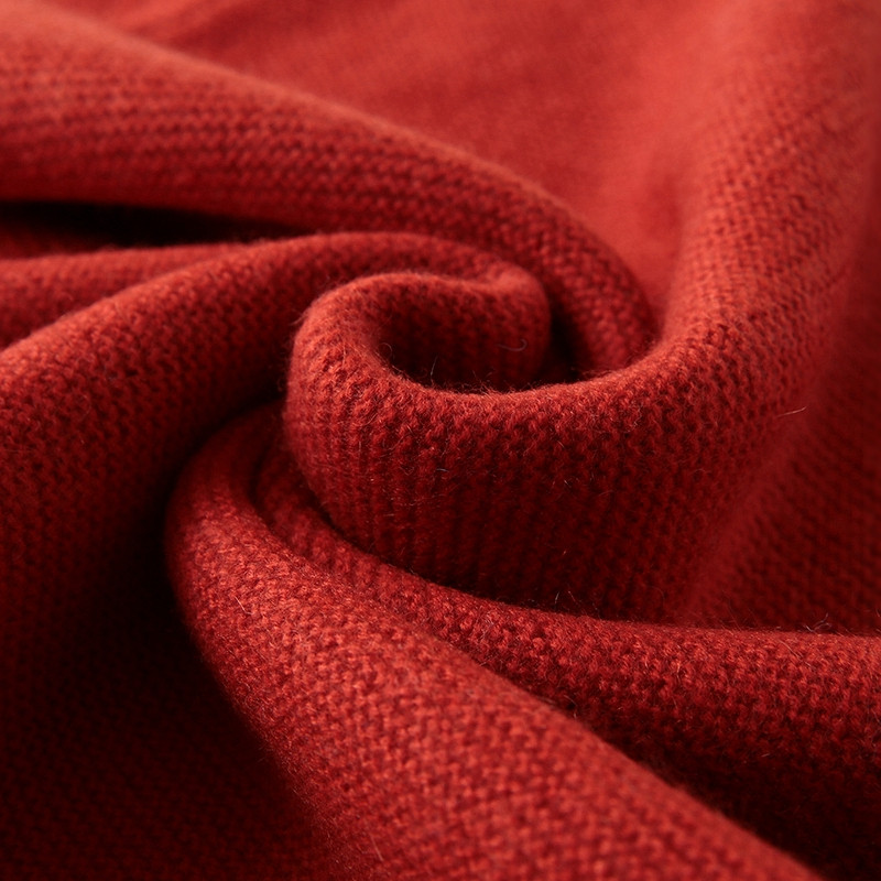 Pleteni pulover Muški pulover Modni jednobojni topli pamučni O-izrez Proljetna jesenska odjeća Ležerna široka debela vesta Muška ulična odjeća