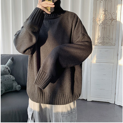 Ανδρικό πουλόβερ με ζιβάγκο Φθινοπωρινό Χειμώνα Ζεστό Ευρύχωρο Άνετα Ρούχα Πλεκτά Ανδρικά Ανδρικά πουλόβερ Drop Shipping