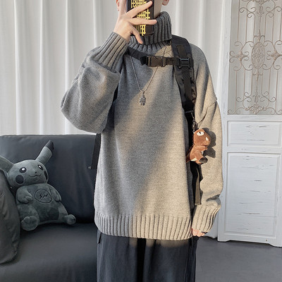 Ανδρικό πουλόβερ με ζιβάγκο Φθινοπωρινό Χειμώνα Ζεστό Ευρύχωρο Άνετα Ρούχα Πλεκτά Ανδρικά Ανδρικά πουλόβερ Drop Shipping