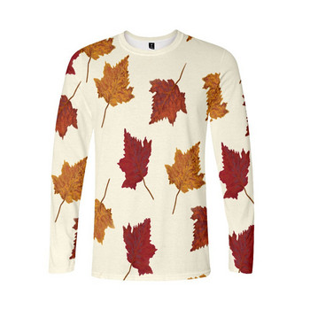 Ανδρικά μπλουζάκια casual μακρυμάνικα με στρογγυλή λαιμόκοψη με μοτίβο δέντρου με μοτίβο δέντρου, υπερμεγέθη ανδρικά μπλουζάκια Street Wear Plus Size 6XL