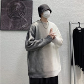 Hip Hop meeste kampsun Gradual Change Mood Pullover Lazy Style Harajuku Riietus Kevadised avarad džemprid Koolimehe Kootud Kampsun