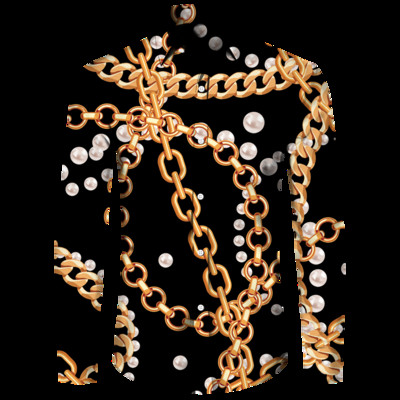 Luksuzne muške košulje, modni pozlaćeni lanac, 3D printane majice dugih rukava, košulja s otvorenim ovratnikom i kopčanjem, bluze za klubske zabave