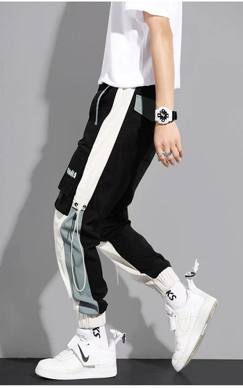 Κλασικό Streetwear Casual Παντελόνι Ανδρικές Κορδέλες Χαρέμ Παντελόνι Τζόκινγκ Ανδρικό Ανοιξιάτικο Παντελόνι Cargo με πολλές τσέπες Γυναικείο παντελόνι J2