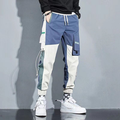 Klassikalised tänavarõivad vabaaja püksid Meeste lindid Harem Jooksupüksid Meestele Slim Fit Spring Cargo püksid Mitme taskuga Naiste püksid J2