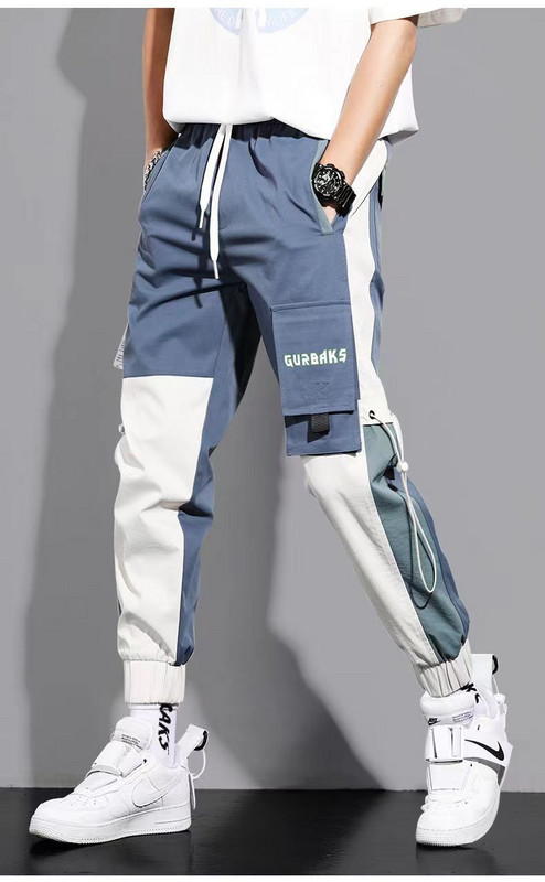 Klassikalised tänavarõivad vabaaja püksid Meeste lindid Harem Jooksupüksid Meestele Slim Fit Spring Cargo püksid Mitme taskuga Naiste püksid J2