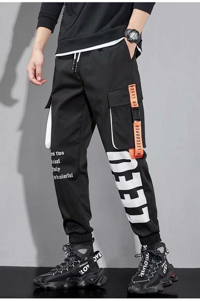 Klassikalised tänavarõivad vabaaja püksid Meeste lindid Haarem Sörkimispüksid Meestele Slim Fit Spring Cargo püksid Mitme taskuga Naiste püksid J7