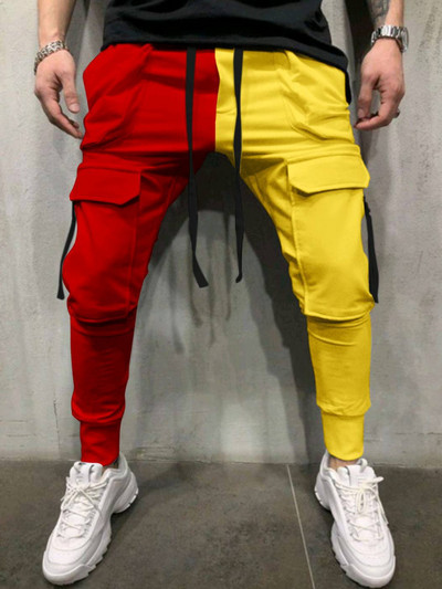 Pantaloni pentru bărbați Pantaloni de îmbrăcăminte Hip Hop Joggeri Pantaloni cargo Pantaloni casual pentru bărbați Pantaloni cu imprimare la modă Streetwear Pantalones Hombre K107