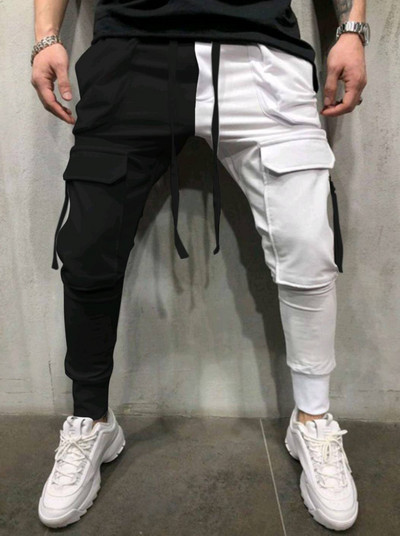 Pantaloni pentru bărbați Pantaloni de îmbrăcăminte Hip Hop Joggeri Pantaloni cargo Pantaloni casual pentru bărbați Pantaloni cu imprimare la modă Streetwear Pantalones Hombre K107