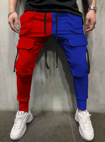 Pantaloni pentru bărbați Pantaloni de îmbrăcăminte Hip Hop Joggeri Pantaloni cargo Pantaloni casual pentru bărbați Pantaloni cu imprimare la modă Streetwear Pantalones Hombre K107