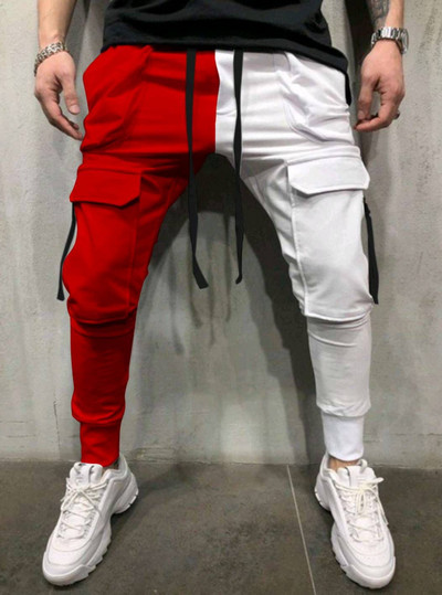 Pantaloni pentru bărbați Pantaloni de îmbrăcăminte Hip Hop Joggeri Pantaloni cargo Pantaloni casual pentru bărbați Pantaloni cu imprimare la modă Streetwear Pantalones Hombre K107