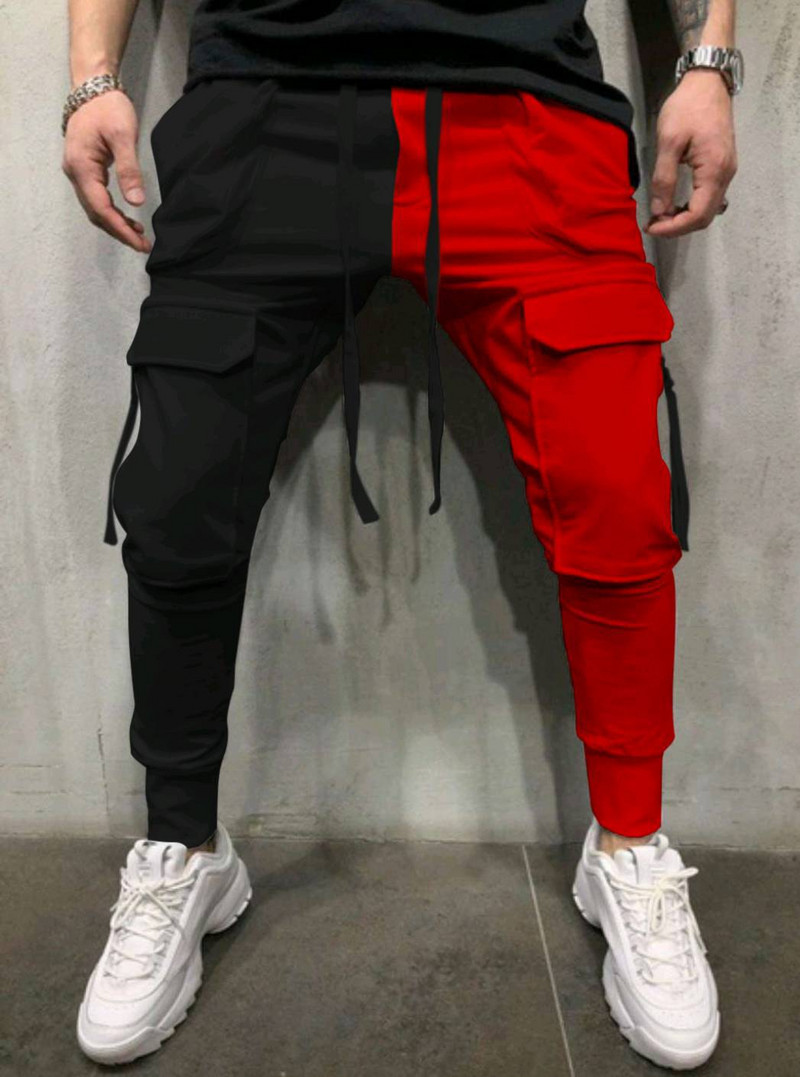Pantaloni pentru bărbați Pantaloni de îmbrăcăminte Hip Hop Joggeri Pantaloni cargo Pantaloni casual pentru bărbați Pantaloni cu imprimare la modă Streetwear Pantalones Hombre K107