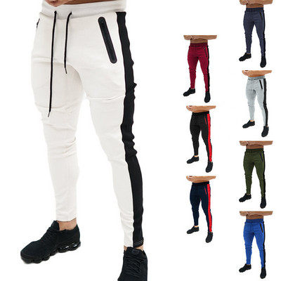 Pantaloni de jogging noi Pantaloni de sport pentru bărbați Pantaloni de alergare Pantaloni de jogging pentru bărbați Pantaloni de jogging din bumbac Pantaloni slim Fit Pantaloni de culturism Nn18