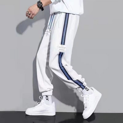 NOVO Classic Streetwear Hip Hop Joggers Muške Letter Vrpce Cargo Hlače Džepovi Taktičke Ležerne Muške Hlače Trenirka K136