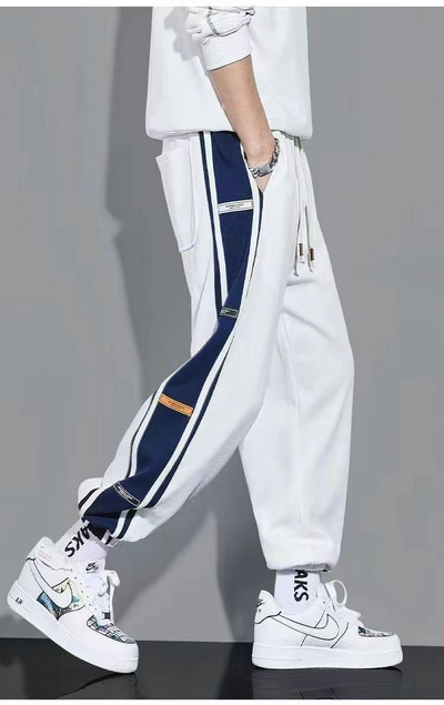 NOVO Classic Streetwear Hip Hop Joggers Muške Letter Vrpce Cargo Hlače Džepovi Taktičke Ležerne Muške Hlače Trenirka K136