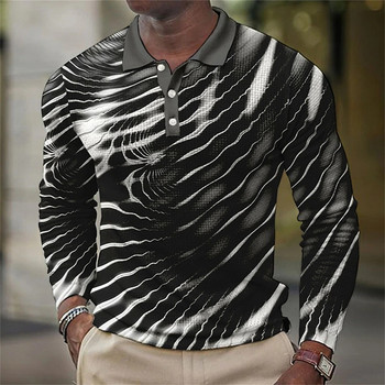 Ανδρικά μακρυμάνικα μπλουζάκια Polo Quick Dry Ανδρικά ρούχα μόδας Polo Εξατομικευμένα Top καλοκαιρινά μπλουζάκια πουλόβερ μεγάλου μεγέθους 5xl
