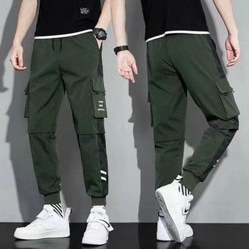 Класически улични ежедневни панталони Мъжки панталони Harem Jogging Мъжки Slim Fit Пролетни карго панталони Много джобове Дамски панталони J5