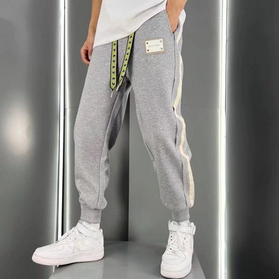 Nova ulična odjeća Hip Hop Joggers Muške Letter Vrpce Cargo Hlače Džepovi Taktičke Ležerne Muške Hlače Trenirka X10