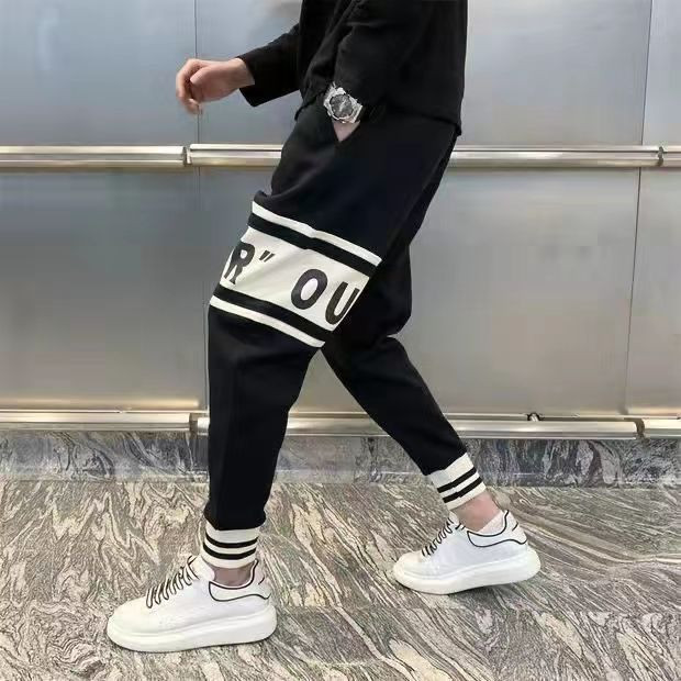 Nova ulična odjeća Hip Hop Joggers Muške Letter Vrpce Cargo Hlače Džepovi Taktičke Ležerne Muške Hlače Trenirka X10