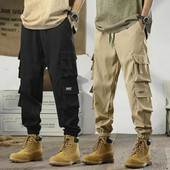Νέο Ανοιξιάτικο Φθινόπωρο Νεανική Μόδα Μεγάλη τσέπη Cargo Παντελόνι Ανδρικά Teenagers Φαρδύ παντελόνι Ανδρικό ρετρό παντελόνι υψηλής ποιότητας