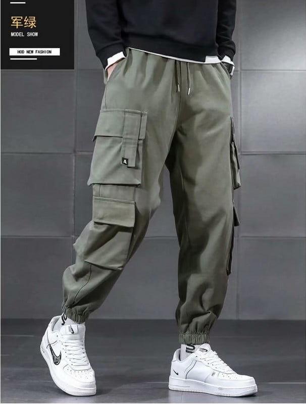 Νέο Ανοιξιάτικο Φθινόπωρο Νεανική Μόδα Μεγάλη τσέπη Cargo Παντελόνι Ανδρικά Teenagers Φαρδύ παντελόνι Ανδρικό ρετρό παντελόνι υψηλής ποιότητας