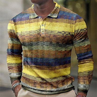 Muška polo majica Košulje s 3d printom Ležerna bluza Ljetna odjeća Prevelike majice Prozračna polo majica Golf dugih rukava Sranje za muškarce