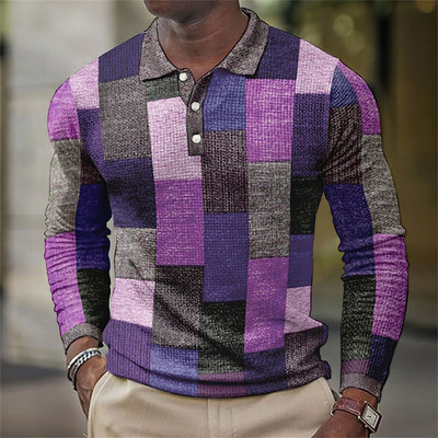 Muška polo majica Košulje s 3d printom Ležerna bluza Ljetna odjeća Prevelike majice Prozračna polo majica Golf dugih rukava Sranje za muškarce