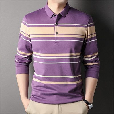 2023. aasta meeste polosärk Ärisügis T-särk pikkade varrukatega vabaaja meeste polo-moodne ülisuur 5xl kiirelt kuivav nööbiga pealisriided