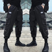 Klasična ulična odjeća Hip Hop Joggers Muške vrpce Cargo hlače Džepovi Taktičke ležerne muške hlače Trenirka K117