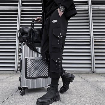 Κλασικό Streetwear Hip Hop Joggers Ανδρικές κορδέλες Cargo Παντελόνι Τσέπες Track Tactical Casual Αντρικό Παντελόνι Φούτερ K117