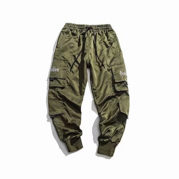 Κλασικό Streetwear Hip Hop Joggers Ανδρικές κορδέλες Cargo Παντελόνι Τσέπες Track Tactical Casual Αντρικό Παντελόνι Φούτερ K161