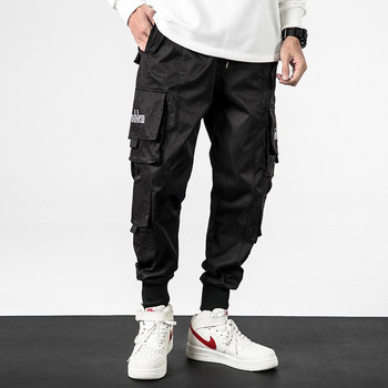 Κλασικό Streetwear Hip Hop Joggers Ανδρικές κορδέλες Cargo Παντελόνι Τσέπες Track Tactical Casual Αντρικό Παντελόνι Φούτερ K161