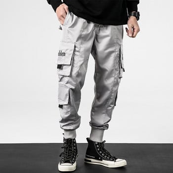 Κλασικό Streetwear Hip Hop Joggers Ανδρικές κορδέλες Cargo Παντελόνι Τσέπες Track Tactical Casual Αντρικό Παντελόνι Φούτερ K161