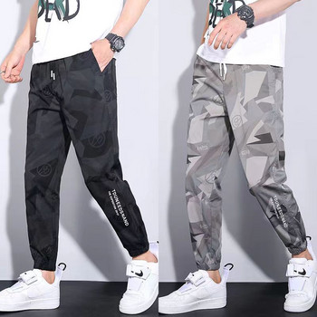 Класическо улично облекло Ежедневни мъжки панталони Harem Jogging Letter Pants Мъжки Slim Fit пролетни панталони Multi-джобове Дамски панталон T12