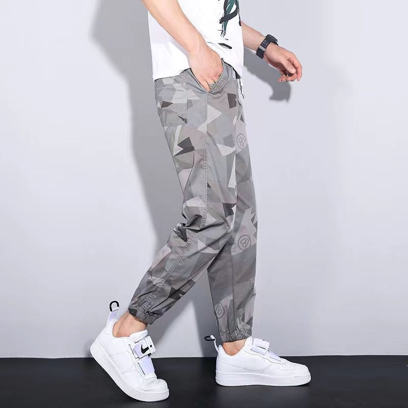 Klassikaline tänavariietus vabaaja meeste paelad haarem sörkkirjaga püksid meestele Slim Fit kevadpüksid mitme taskuga naiste püksid T12