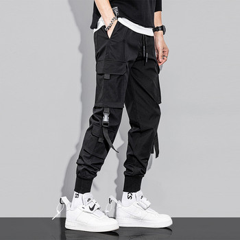 Класически Streetwear Хип-хоп Джогери Мъжки панталони с букви Карго панталони Джобове Писта Тактически ежедневни мъжки панталони Спортен панталон K199