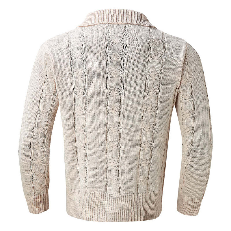 Muški pulover džemper s okretnim ovratnikom Jesen i zima Modni pulover Topli ležerni džemperi s dugim rukavima Bluza
