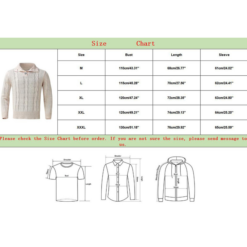 Muški pulover džemper s okretnim ovratnikom Jesen i zima Modni pulover Topli ležerni džemperi s dugim rukavima Bluza