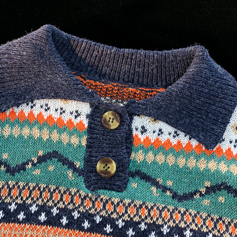 Retro pulloverid Meeste Isiklik Disain Nägus High Street kudumid Kõik sobivad lahedad kampsun Ulzzang Harajuku vabaaja unisex stiilne