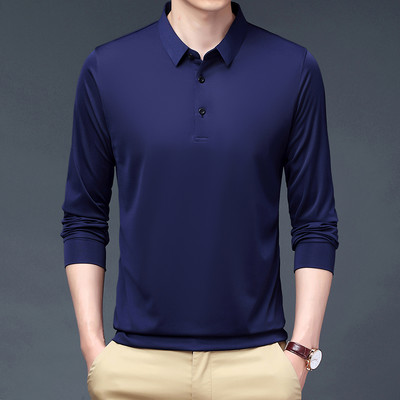 Ανδρικό φθινοπωρινό μπλουζάκι πόλο 2023 Slim Fit Casual υψηλής ποιότητας μακρυμάνικο μπλουζάκι σε 3 στυλ ανδρικά πουκάμισα