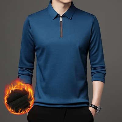 Ανδρικό φθινοπωρινό μπλουζάκι πόλο 2023 Slim Fit Casual υψηλής ποιότητας μακρυμάνικο μπλουζάκι σε 3 στυλ ανδρικά πουκάμισα