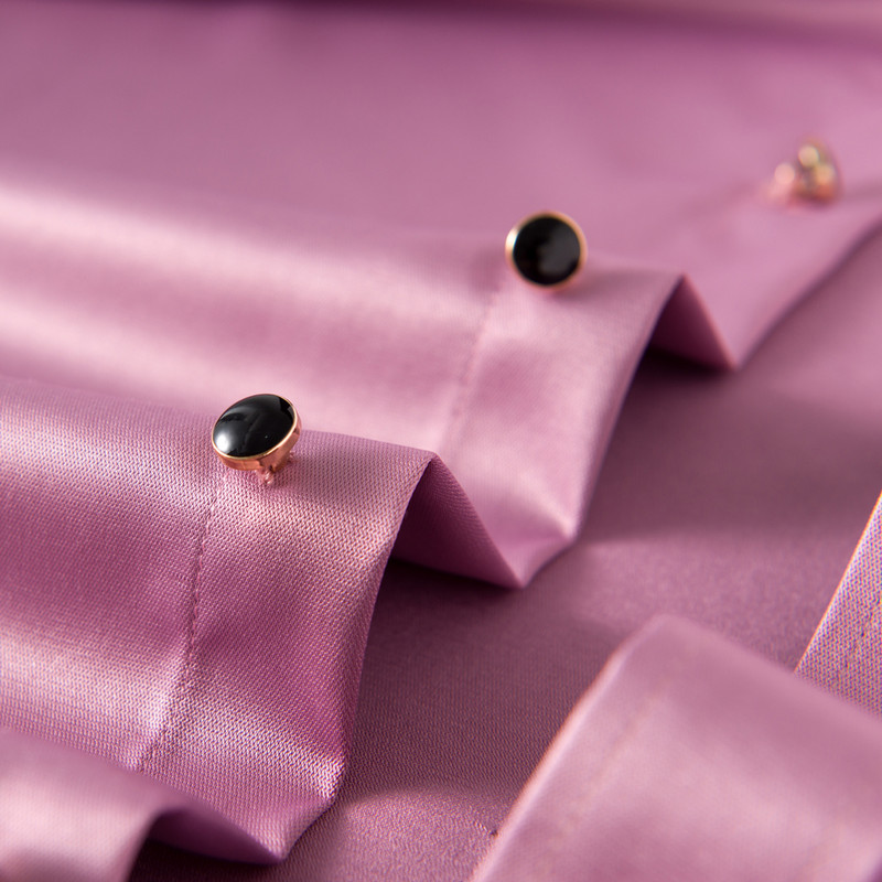 Muška svečana košulja s dijamantima za zabavu i ples bez džepova, dugih rukava, rastezljive, svilenkaste ležerne košulje bez bora