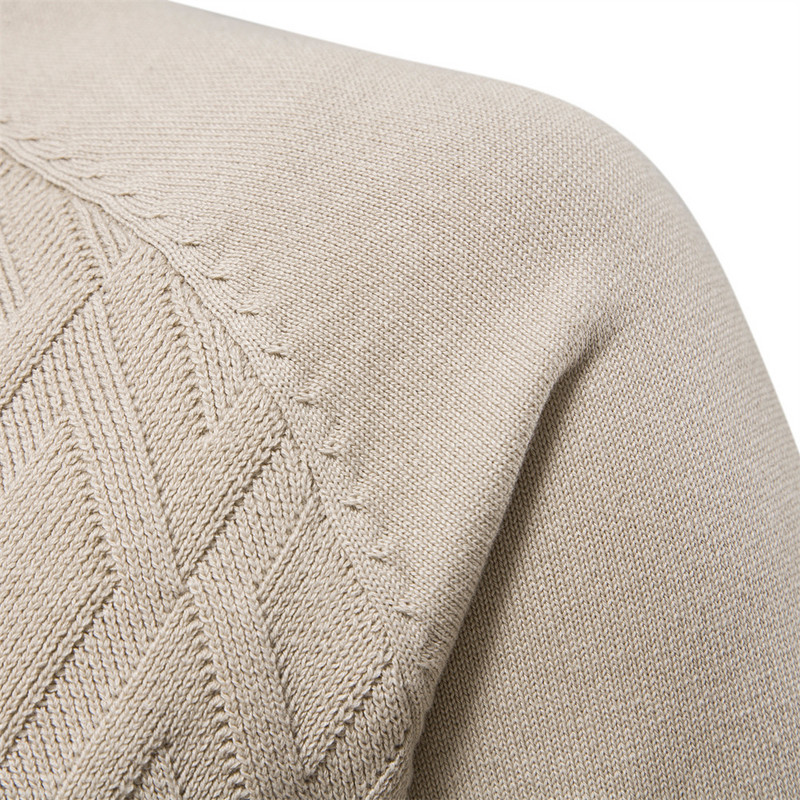 Sügis ja talv 2023 uus meeste kaelusega kampsun, ühevärviline põhi, soe vabaaja puuvillane kampsun, mees