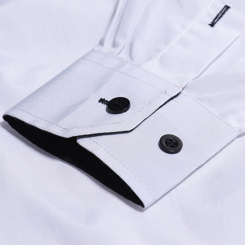 Vestern kaubojske majice s vezom Muške ležerne uske majice s dugim rukavima Društvene svečane majice za zabave Muška odjeća Camisetas Masculina Novo