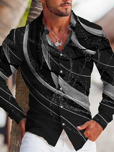 Πολυτελή ανδρικά ρούχα Casual fashion Zebra print πουκάμισο Home Party Prom Designer μονόστηθο Ζακέτα με μακρυμάνικο πουκάμισο