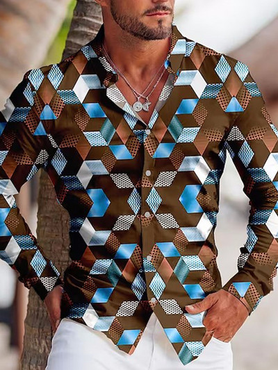 Πολυτελή ανδρικά ρούχα Casual fashion Zebra print πουκάμισο Home Party Prom Designer μονόστηθο Ζακέτα με μακρυμάνικο πουκάμισο