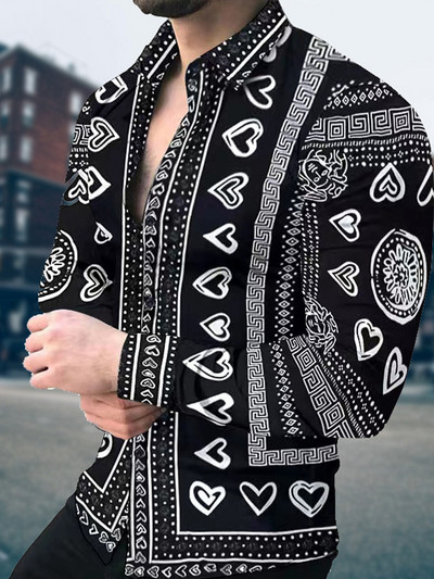 Πολυτελή ανδρικά ρούχα Casual fashion Zebra print πουκάμισο Home Party Prom Designer μονόστηθο Ζακέτα με μακρυμάνικο πουκάμισο